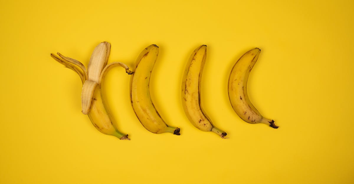 What are the individual Color Ids? - Tasty fresh bananas with peel on yellow background