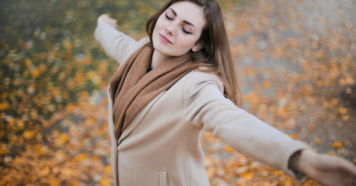 What are the parameters on the free seasonal sets? - Woman in Beige Long Sleeve Coat Standing on Brown Leaves