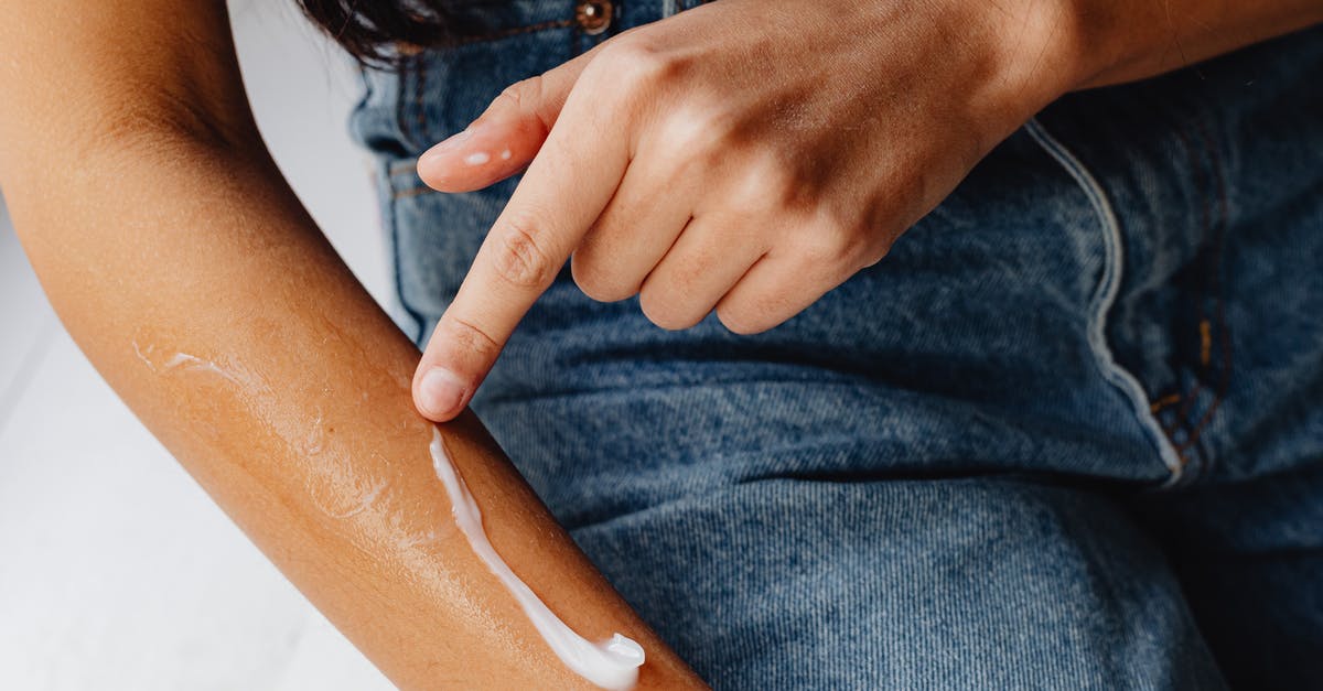 What are the white exclamation point icons for? - Arm with White Cream