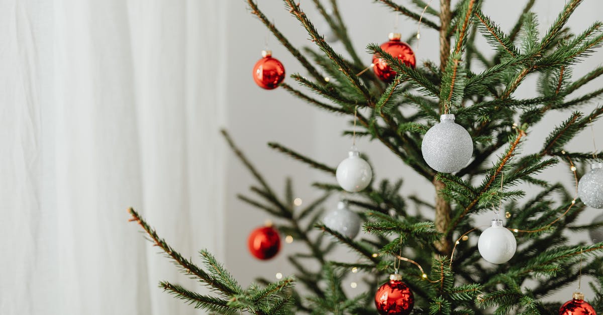 What are the white trees? - Red and Silver Baubles on White Textile What are the white trees? - Red and Silver Baubles on White Textile