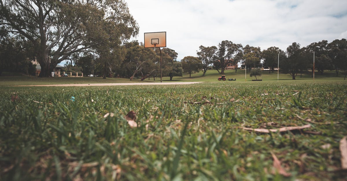 What aspects of the game does the difficulty level change? - Empty basketball court in park with sports ground What aspects of the game does the difficulty level change? - Empty basketball court in park with sports ground