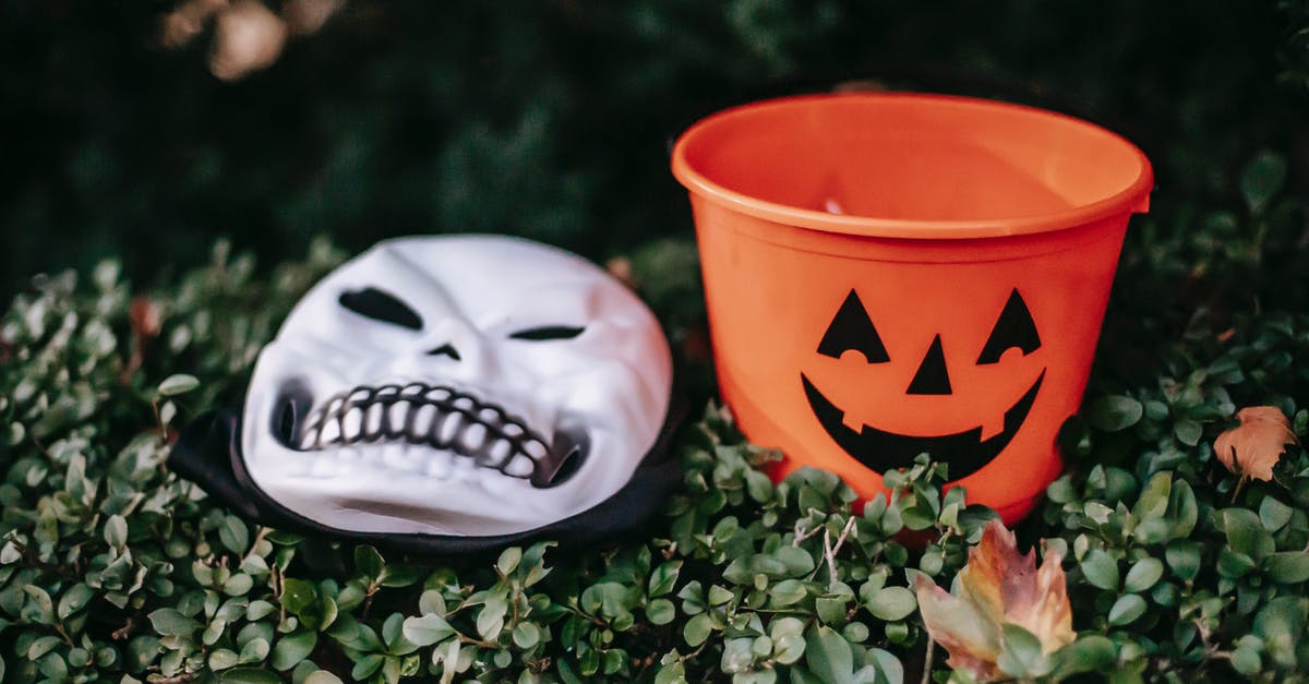 What attribute values should I strive for? - Spooky skeleton mask placed near orange bucket outdoors What attribute values should I strive for? - Spooky skeleton mask placed near orange bucket outdoors