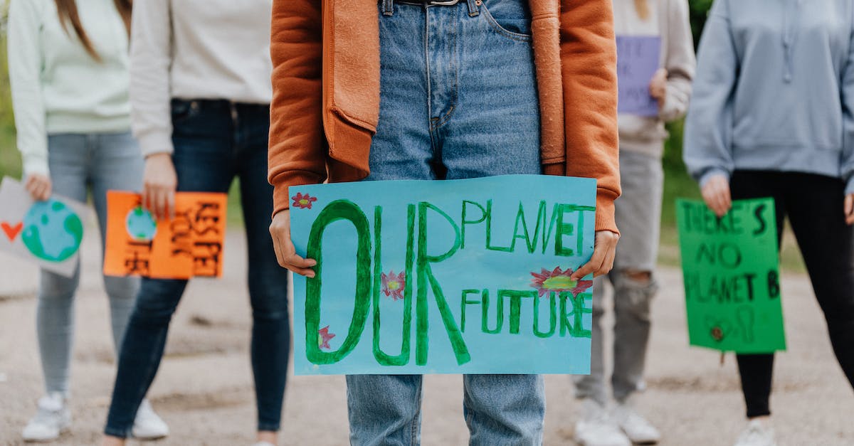 What changes with difficulty? - People holding Placards
