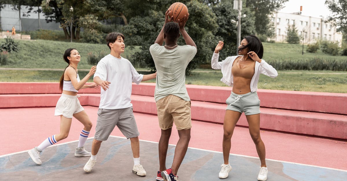 What determines a shelter's score? - Full length sporty young friends wearing activewear playing basketball together on sports ground in green city park What determines a shelter's score? - Full length sporty young friends wearing activewear playing basketball together on sports ground in green city park