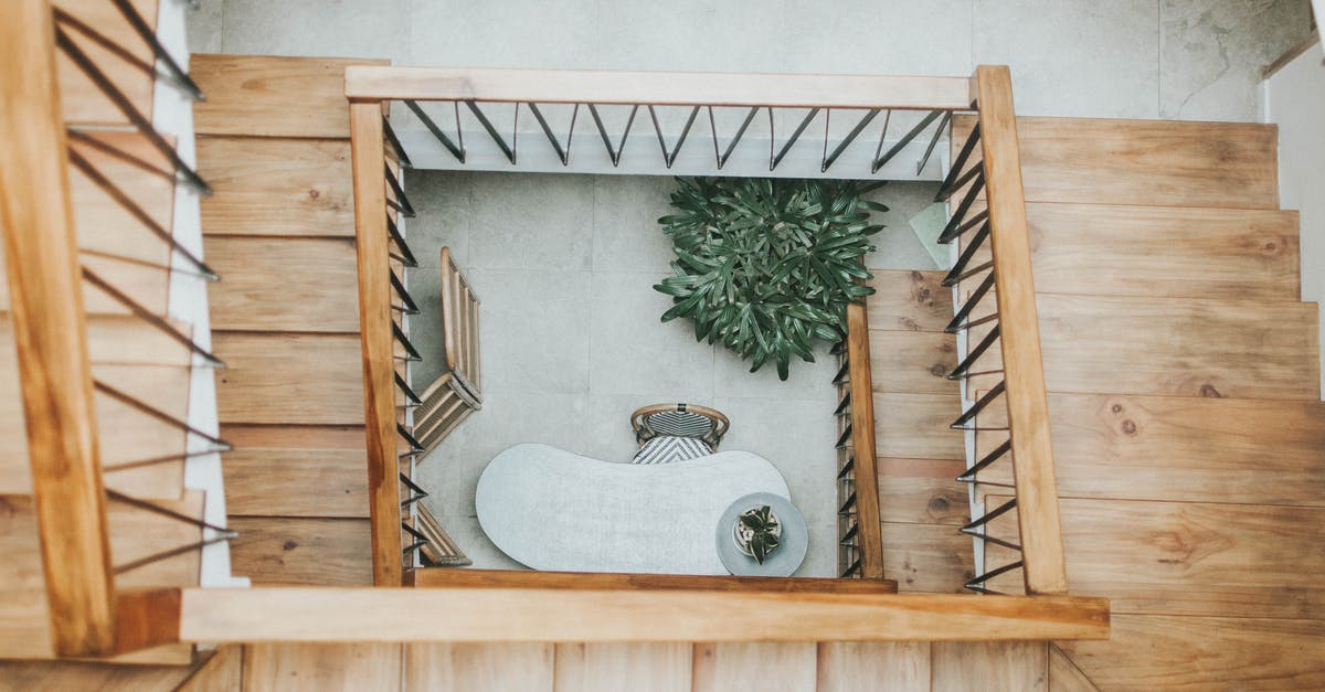 What do crowns above steps mean? - High Angle Photo of Wooden Staircase