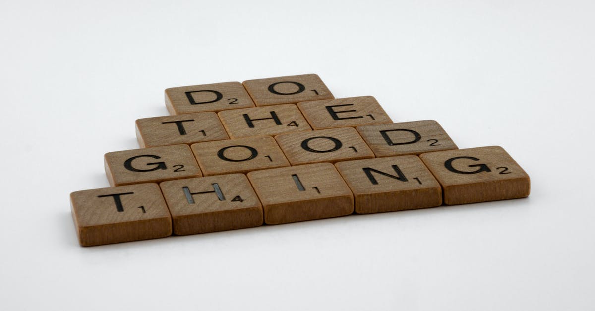 What do I do with the "mysterious key"? - A Do the Good Thing Quote on Scrabble Tiles