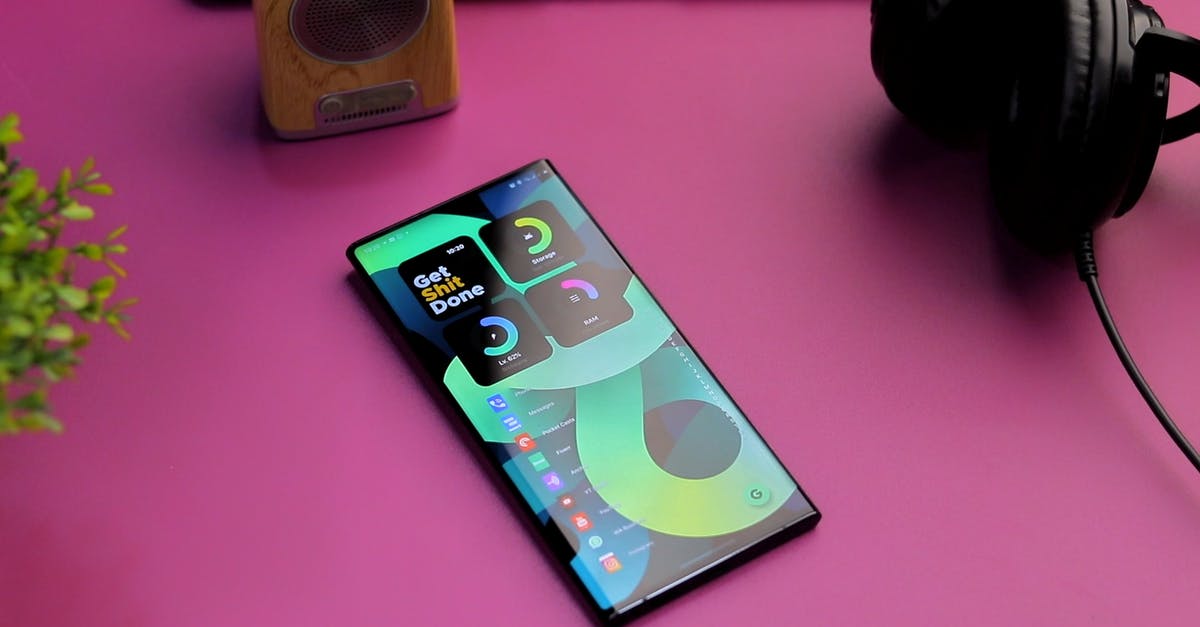 What do the icons on the glyphs mean? - Smartphone on Pink Surface