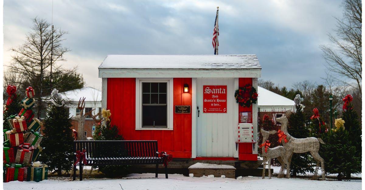 What do you get for mining the new Christmas tree? - Small modern Santa house with USA flag and festive decorations What do you get for mining the new Christmas tree? - Small modern Santa house with USA flag and festive decorations