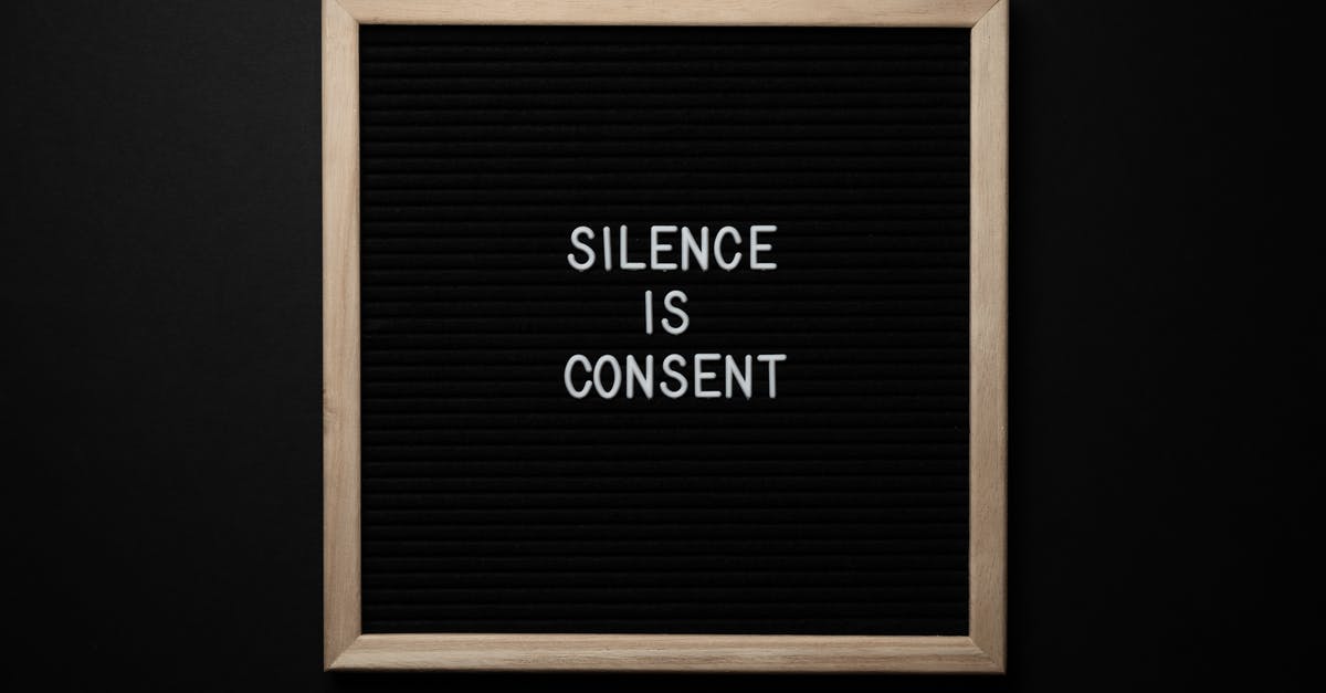 What does a level feeling of "Your voice echoes in here..." indicate? - From above blackboard with written phrase SILENCE IS CONSENT on center on black background