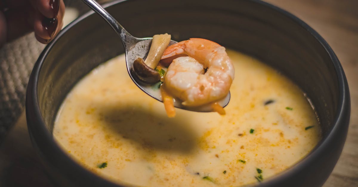 What does eating soup do to me? - Bowl of Shrimp Soup on Brown Wooden Surface What does eating soup do to me? - Bowl of Shrimp Soup on Brown Wooden Surface