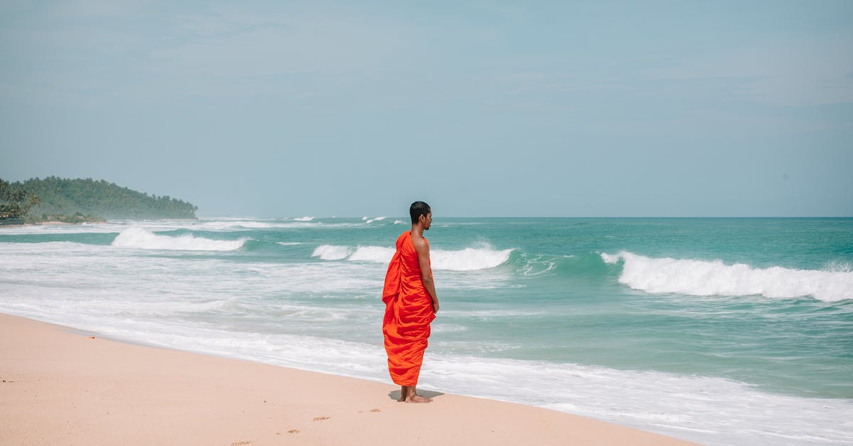 What does POI stand for in the context of 7 Days to Die? - Side view of full body young barefoot ethnic male Buddhist monk standing on wet sandy coast and admiring peaceful waving seascape during summer day