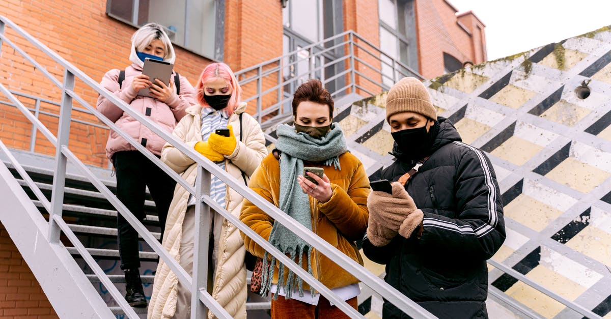 What does projectile protection mean? - Group of Young People Standing on Stairs, Using Phones and Wearing Face Masks What does projectile protection mean? - Group of Young People Standing on Stairs, Using Phones and Wearing Face Masks
