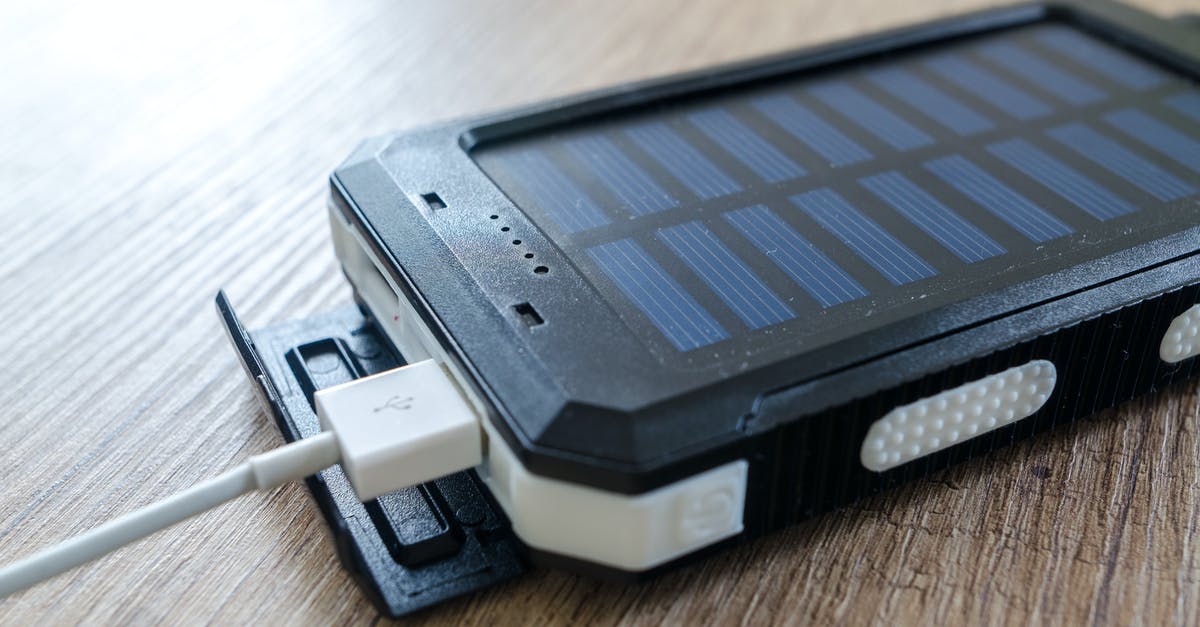 What does the 'Battery Charger' do? - Black Solar Power Bank on Brown Surface