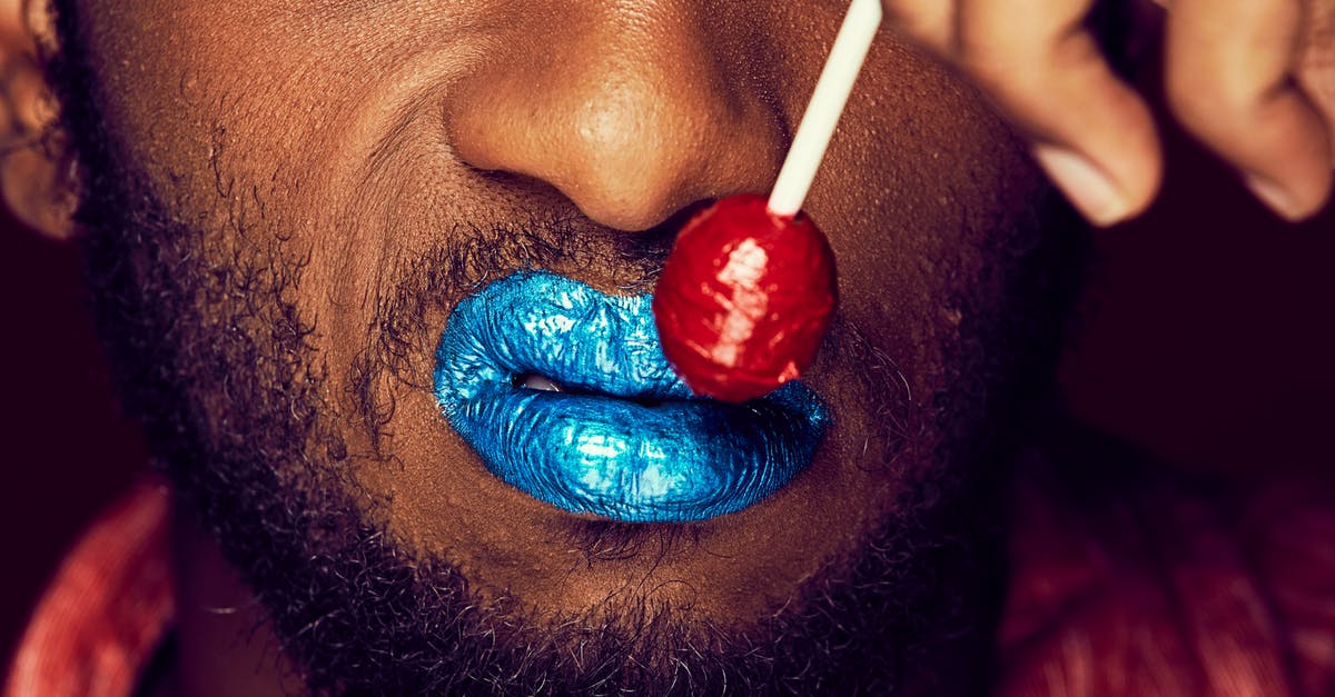 What does the candy do? - Person With Blue and Red Lip Stick What does the candy do? - Person With Blue and Red Lip Stick