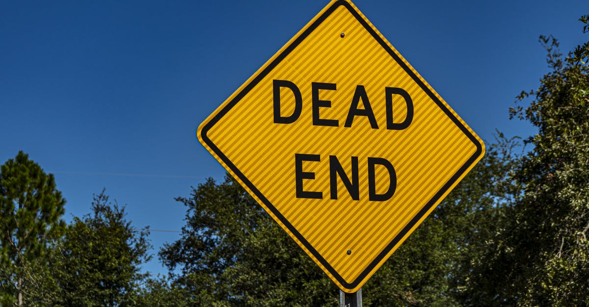 What does the ending mean? - Yellow and Black Road Signage What does the ending mean? - Yellow and Black Road Signage