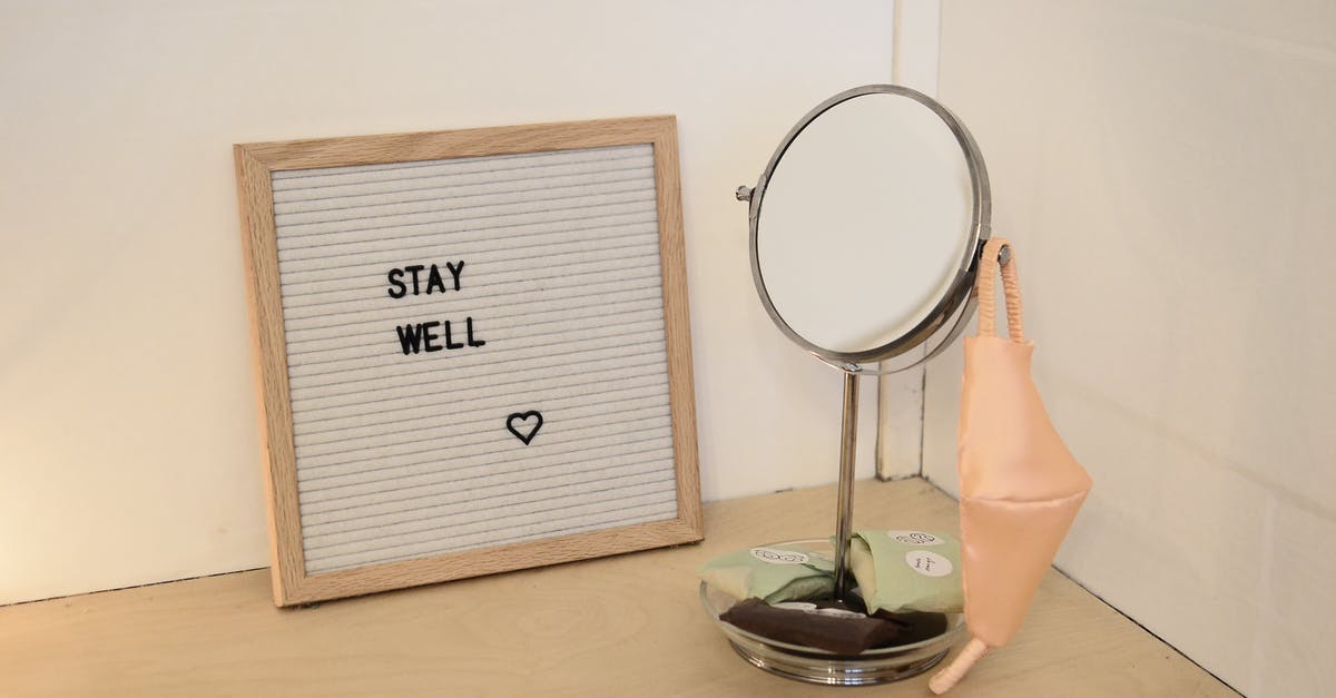 What does the "eye" control in picture in picture mode do? - Reusable face mask hanging on table mirror