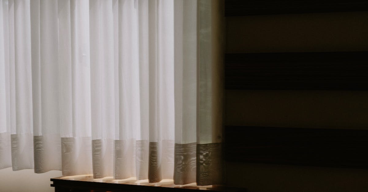 What does the shadow do? - White Window Curtain on Window