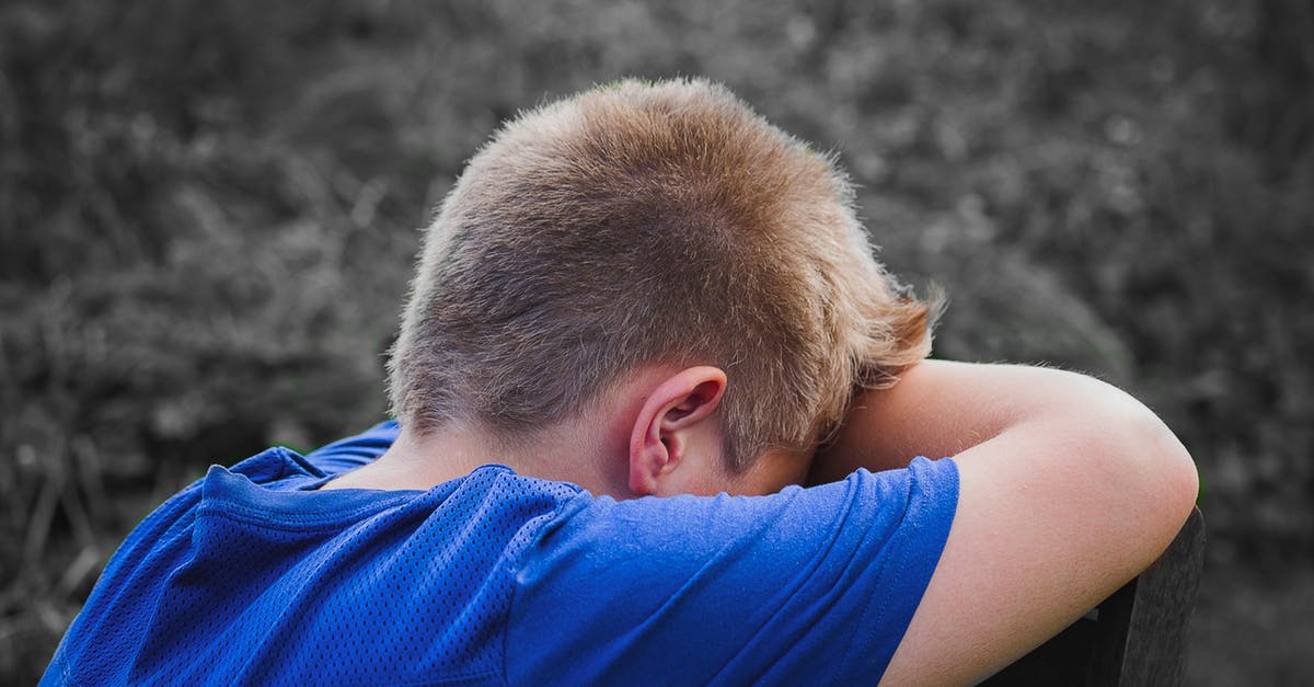 What effect does feeling Well Rested have? - Close-up Photo of Sad Child leaning on a Wooden Chair 