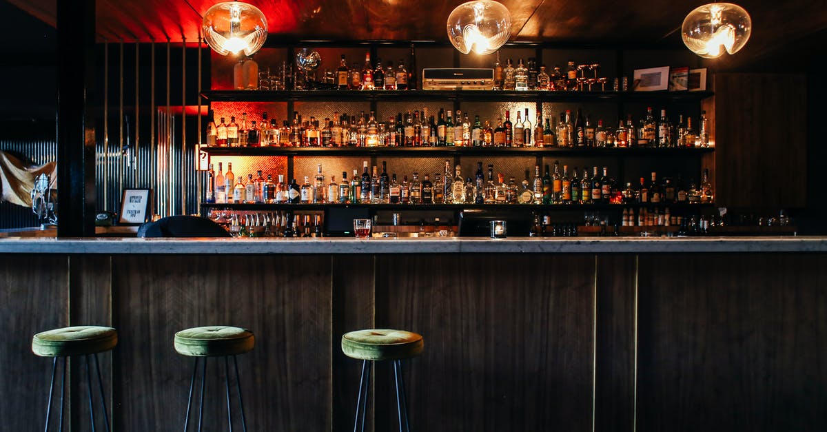 What equipment do I need for the Alcoholism Program? - Stylish interior of bar in restaurant