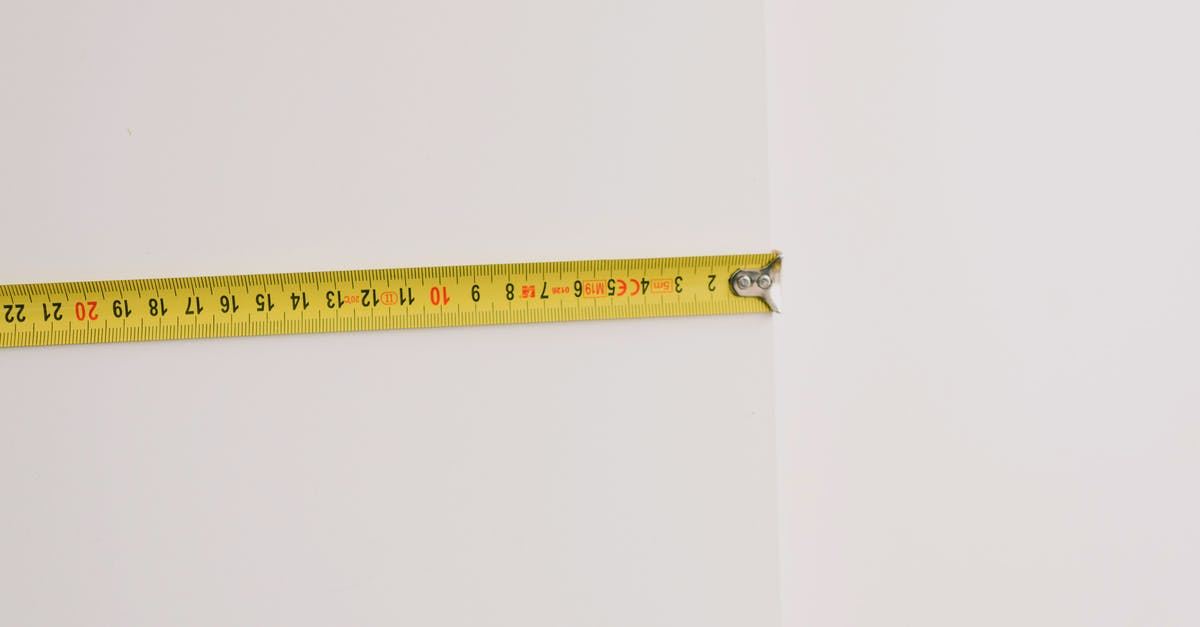 What exactly do the different "types" of characters mean? - Measuring tape on empty white background