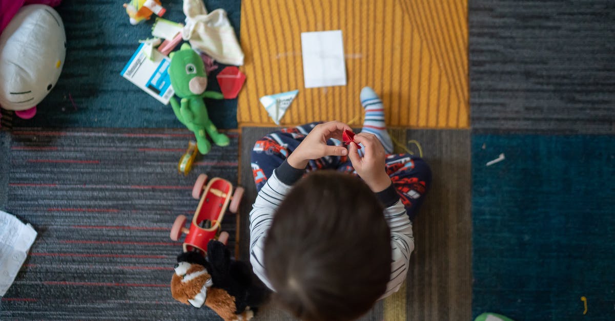 What game is this shot from? - Top-view Photography of Toddler Playing With Toy
