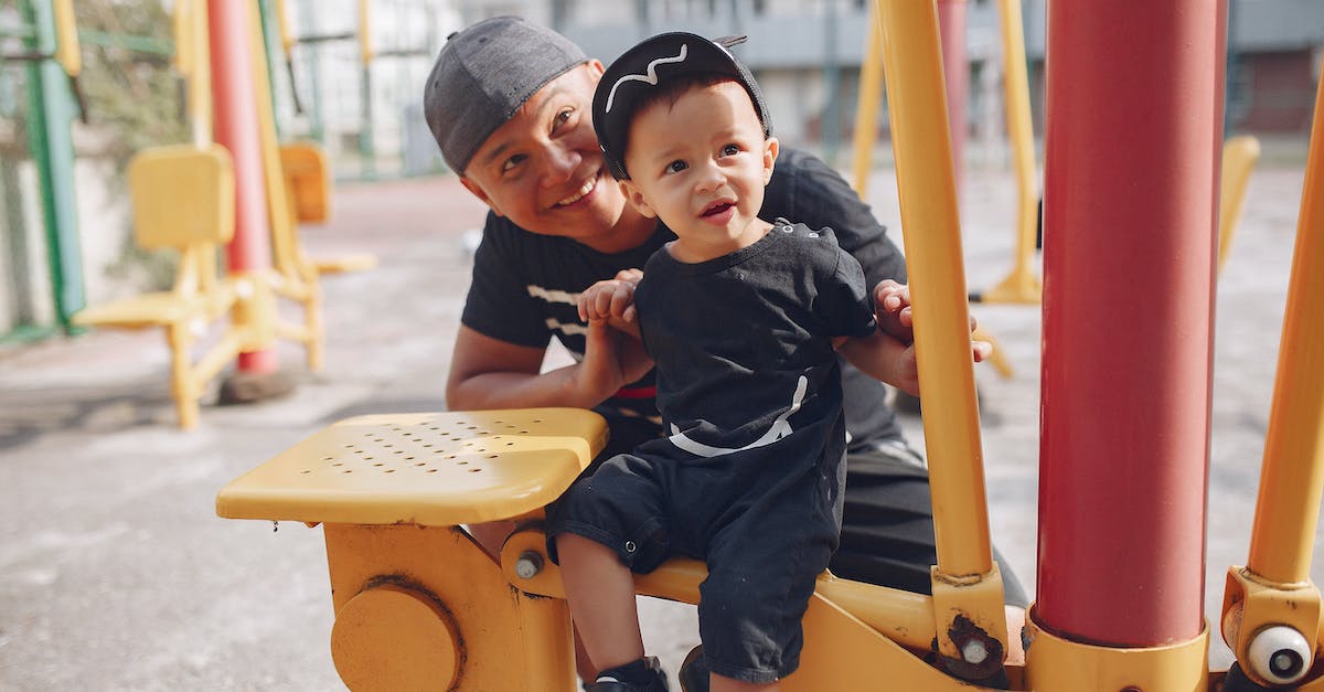What happens if I buy a game without the DLC's the first time and then want to buy the game with all the DLC's - Father and cute son on playground