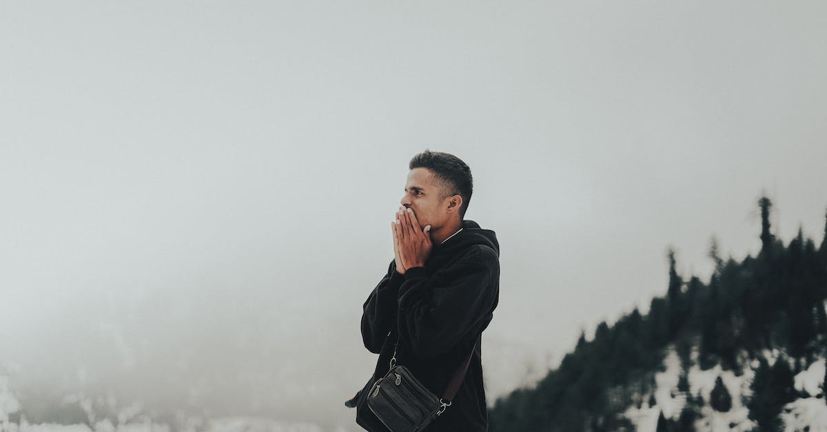 What happens to stunned civilians? - Man in Awe among Winter Landscape