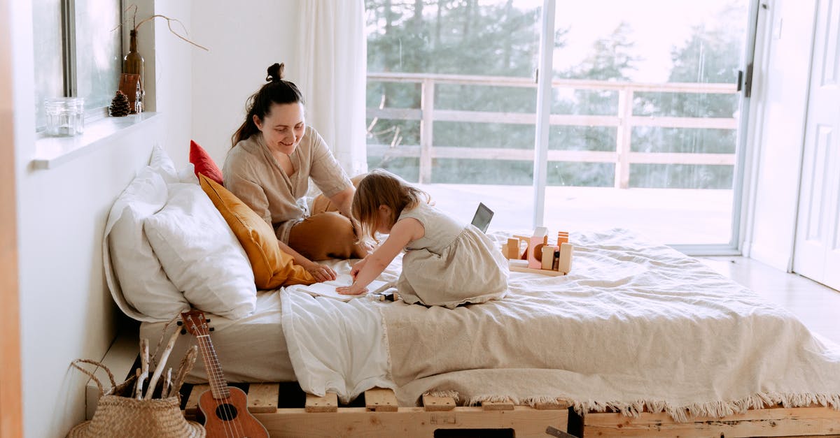 What happens when a game is a draw? - Mother and daughter playing on bed at home