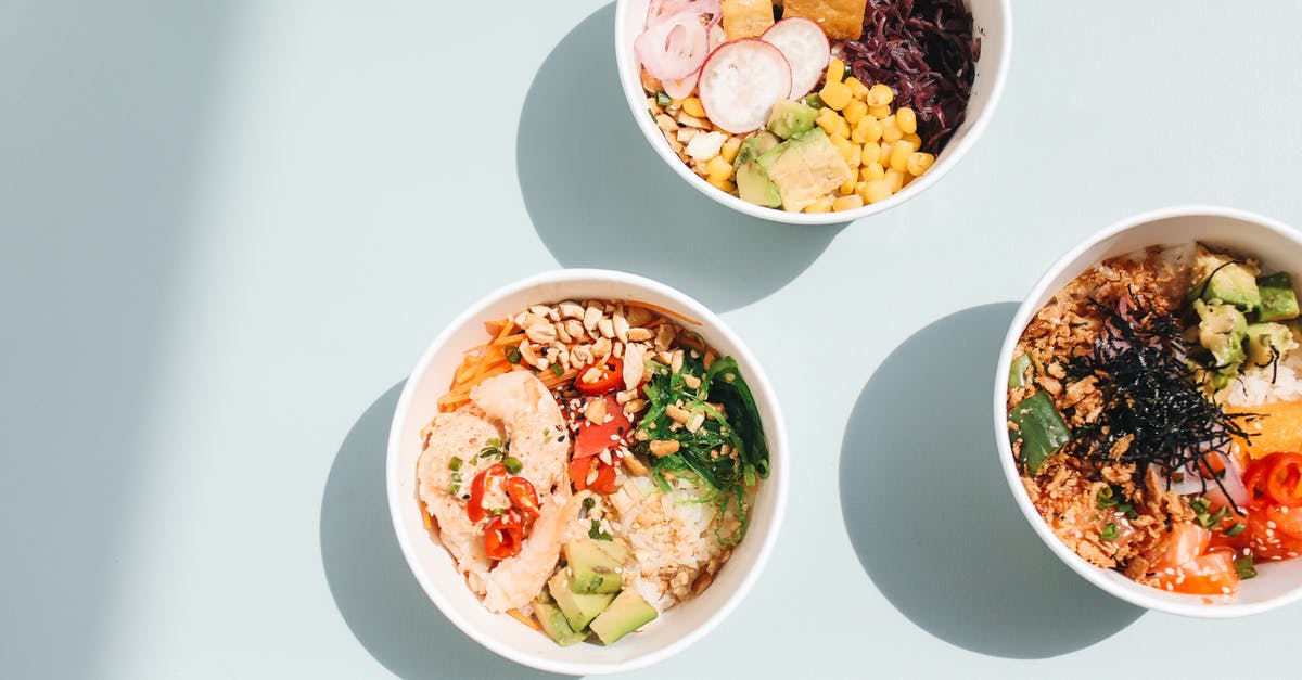 What happens when I poke someone? - Overhead Shot of Poke Bowls on a Blue Surface What happens when I poke someone? - Overhead Shot of Poke Bowls on a Blue Surface