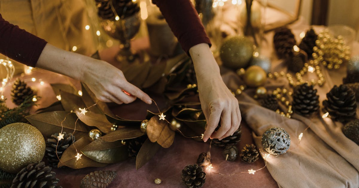 What is making me teleport instead of die? - Close-up of Woman Making Christmas Light Decorations