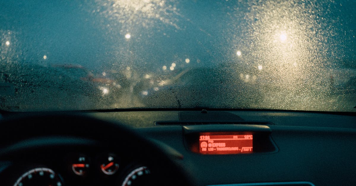 What is the 'Boost' gauge used for? - Photo of Windshield During Rainy Weather