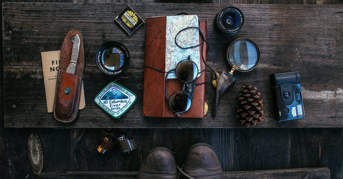 What is the 'Knife-only' combat map called in CS:GO? - Overhead of vintage photo camera near leather notebook with map and knife near camera roll and lenses near sunglasses placed on table near boots