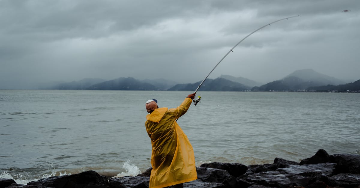What is the best 1.9 magic fishing rod for catching treasure? - Back view of unrecognizable fisherman in raincoat standing on rocky coast near waving sea and catching fish with fishing rod in stormy weather What is the best 1.9 magic fishing rod for catching treasure? - Back view of unrecognizable fisherman in raincoat standing on rocky coast near waving sea and catching fish with fishing rod in stormy weather