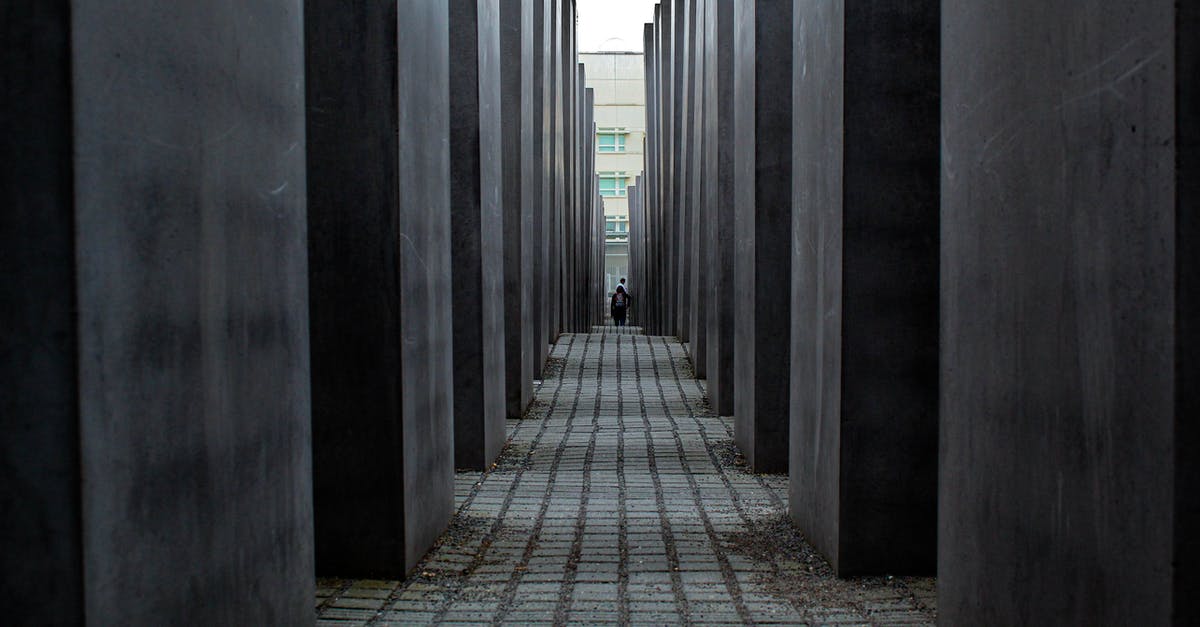 What is the best way to get concrete? - Distant person on labyrinth path