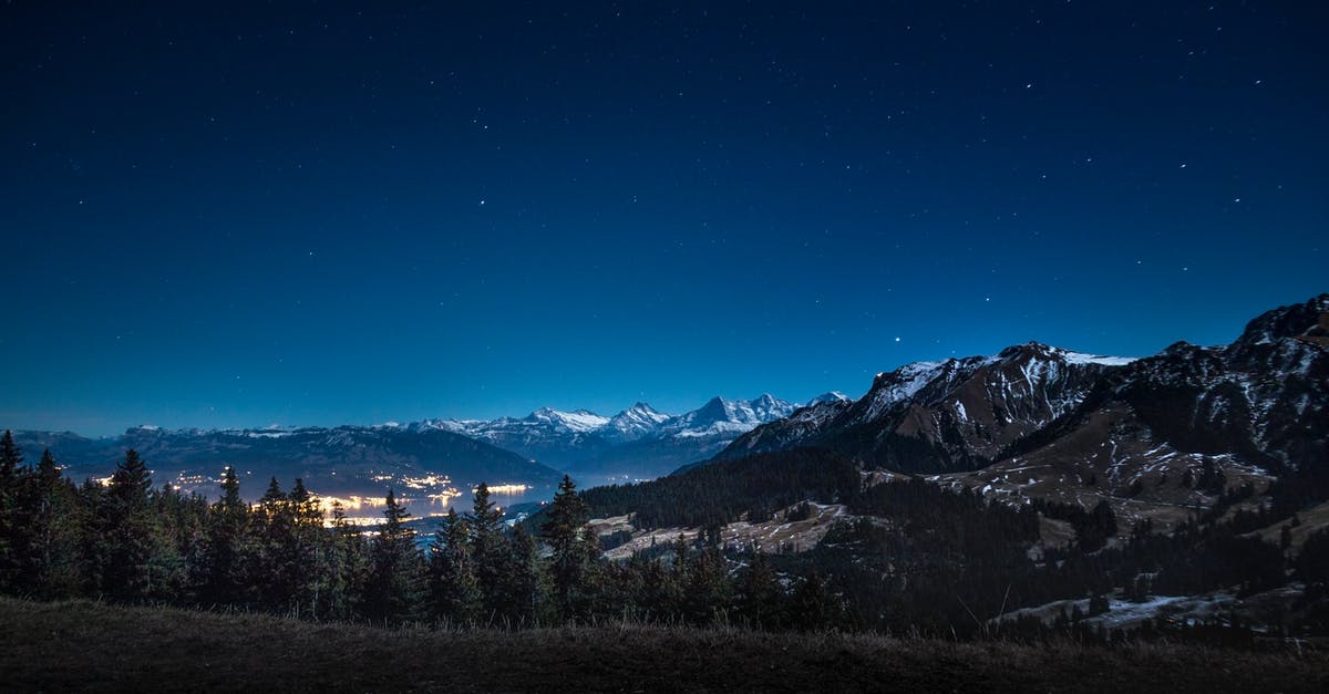 What is the Blue Star alert in the mini map? - Mountain Covered With Snow during Nighttime