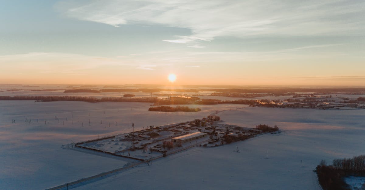What is the bonus scene? - High Angle View of Rural Landscape at Sunset in Winter What is the bonus scene? - High Angle View of Rural Landscape at Sunset in Winter