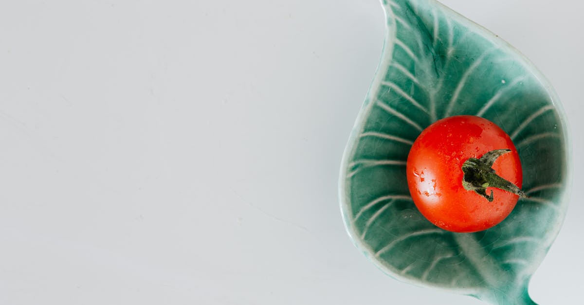 What is the drop rate for plate items? - Top view of ripe red tomato with drops placed on ceramic plate in leaf form