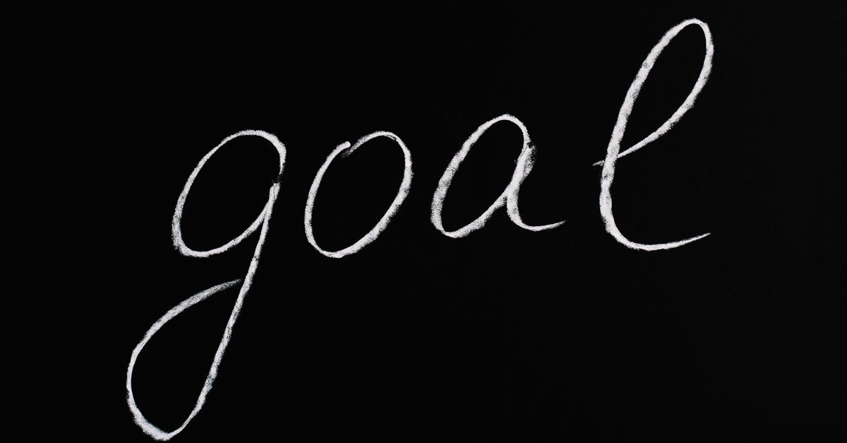 What is the goal symbol that looks like a book? - Goal Lettering Text on Black Background