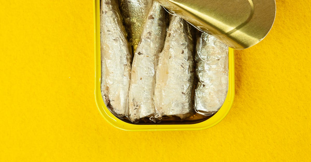 What is the maximum amount of fish you can have? - Canned fish in yellow container What is the maximum amount of fish you can have? - Canned fish in yellow container