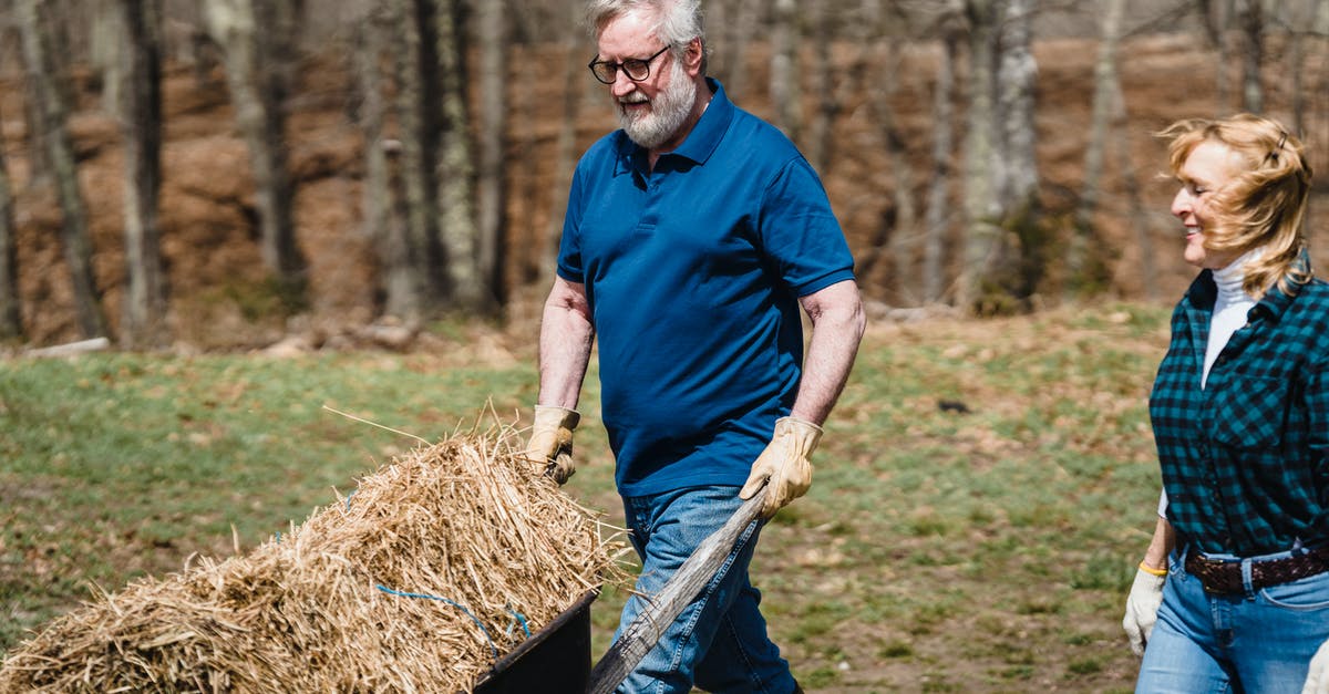 What is the most efficient way to farm enderpearls? [duplicate] - Cheerful elderly farmers with hay in countryside