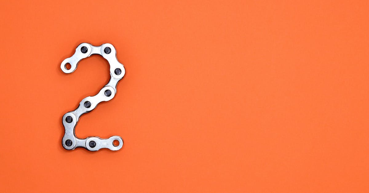What is the number each gear has? - Gray Steel Chain on Orange Surface What is the number each gear has? - Gray Steel Chain on Orange Surface
