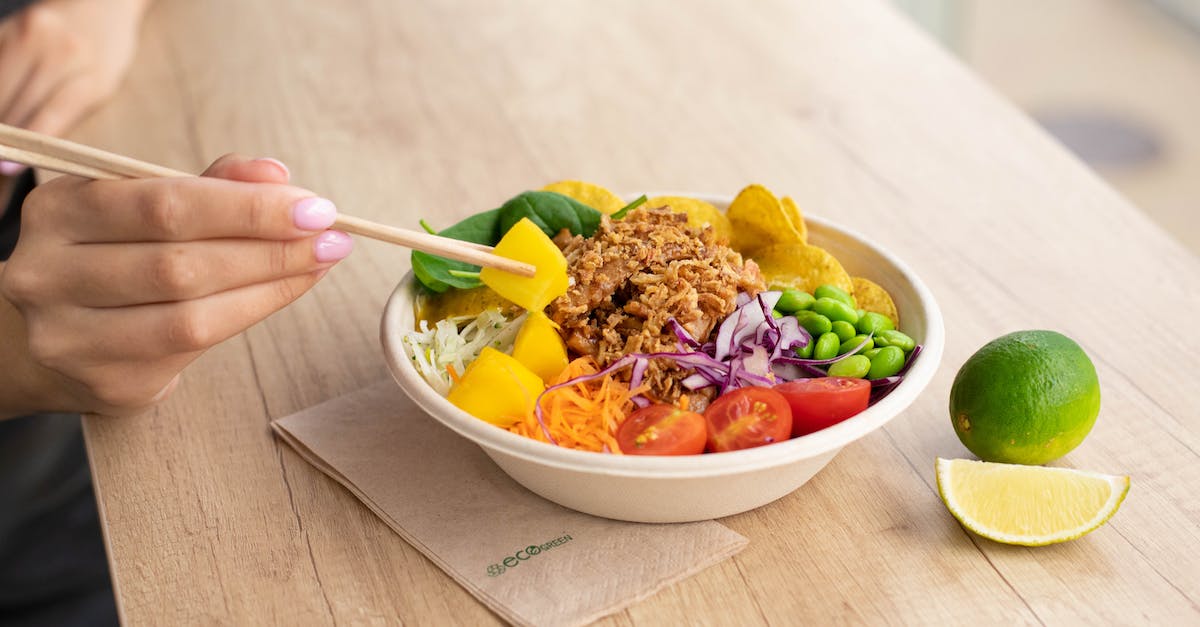 What is the point of recycling tofu at the tofu plant? - Person Eating Bowl of Salad