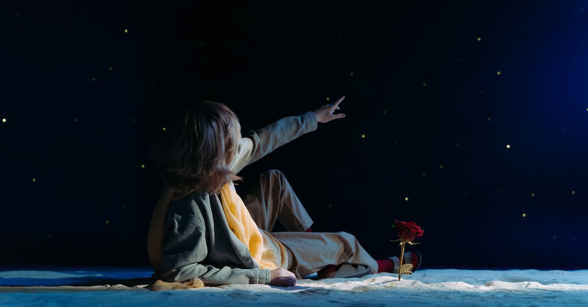 What is the point of stars at the end of races? - 
A Boy Lying on the Sand while Looking at the Stars