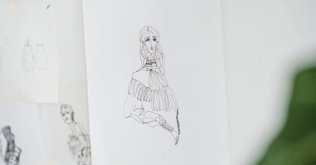 What is the second, bearded form of the keeper character about? - Creative art with black lines on white paper