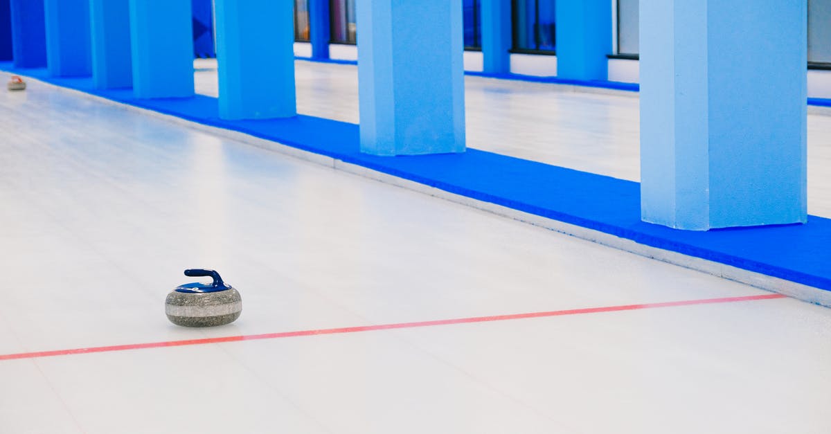 What is the significance of a red exclamation mark? - Curling stone sliding on ice What is the significance of a red exclamation mark? - Curling stone sliding on ice