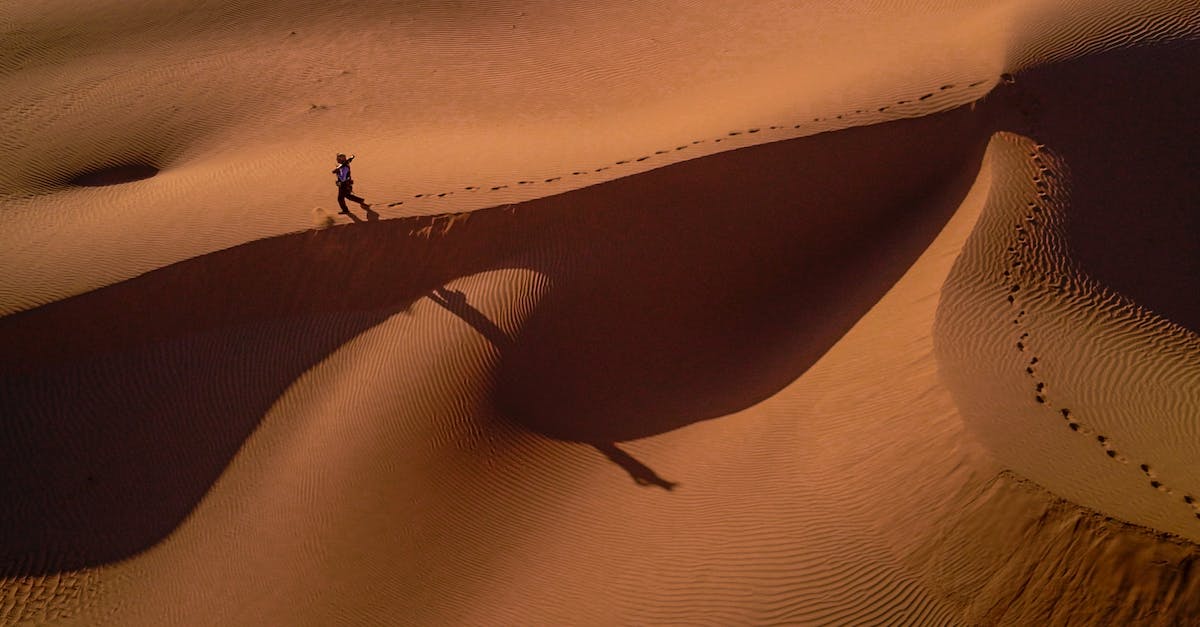 What is the thinest layer of sand that will still produce desert biome? - Person Walking on Desert