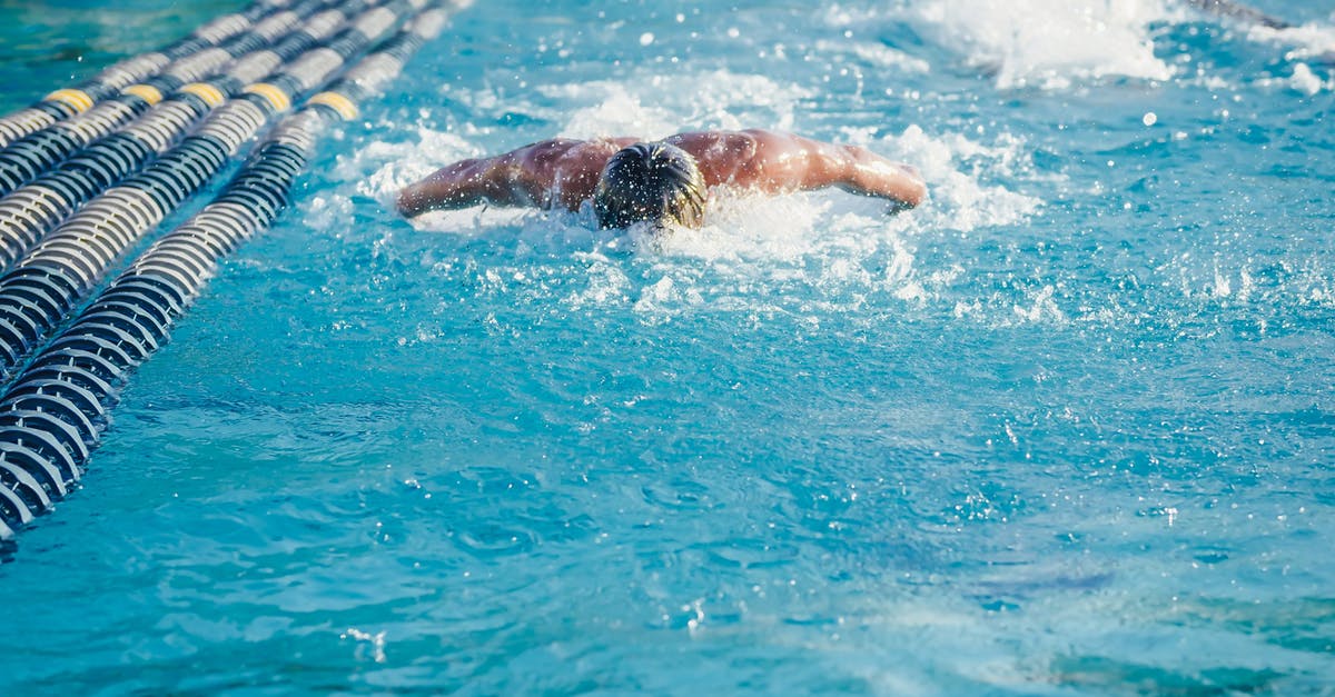 What is this blue butterfly? - A Person Swimming in the Pool What is this blue butterfly? - A Person Swimming in the Pool