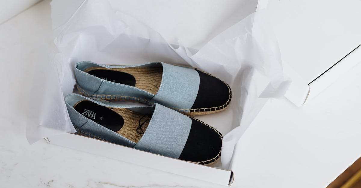 What items should I buy from the shop before stealing the bow? - Stylish espadrilles pair in carton box