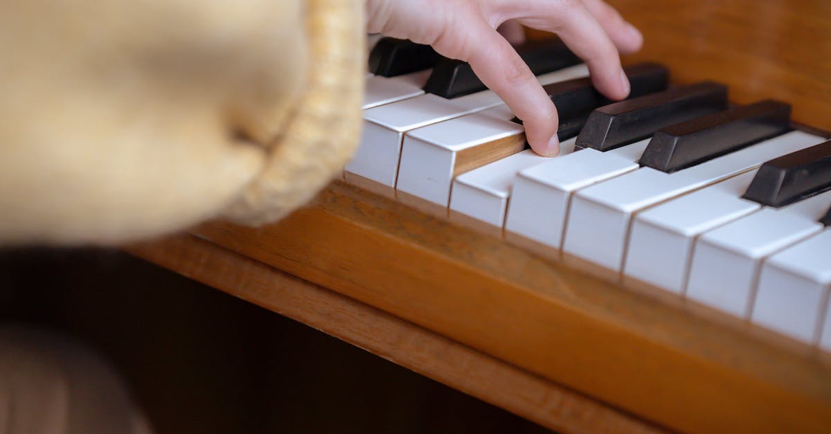 What key do I press to turn on "Extra Lights" on ETS2? - High angle of crop anonymous female pianist sitting at piano and pressing keys while practicing music What key do I press to turn on "Extra Lights" on ETS2? - High angle of crop anonymous female pianist sitting at piano and pressing keys while practicing music