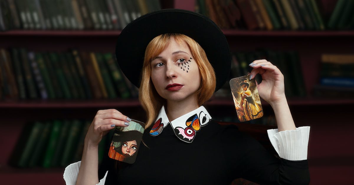 What Magic Hat does in Escape Goat? - Stylish young woman showing focus with cards